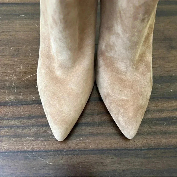 Marc Fisher Rayya Heeled Dress Bootie in Tan Suede - Picture 4 of 12